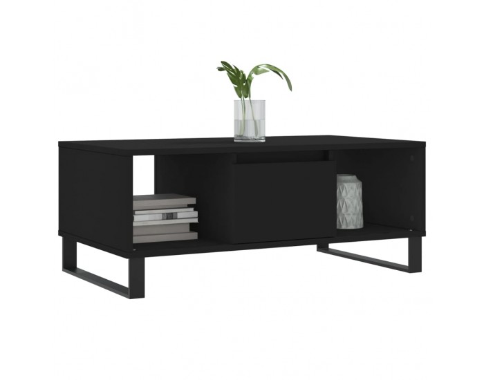 Sonata H Кафе маса, черна, 90x50x36,5 см, инженерно дърво