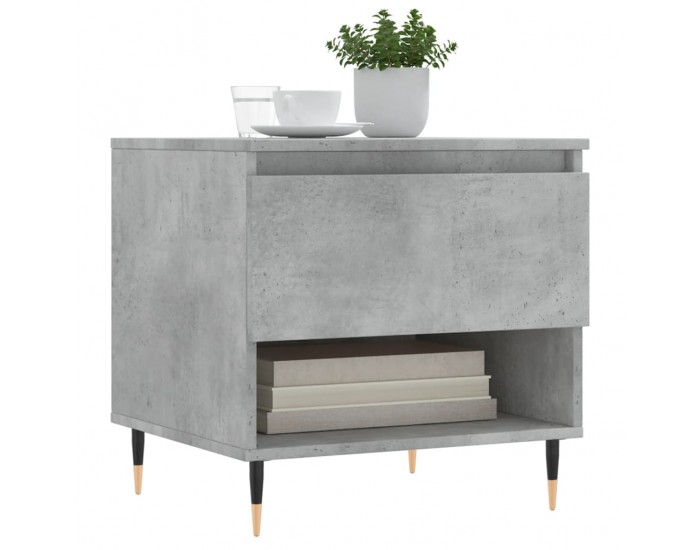 Sonata H Странични маси, 2 бр, бетонно сиво, 50x46x50 , инженерно дърво