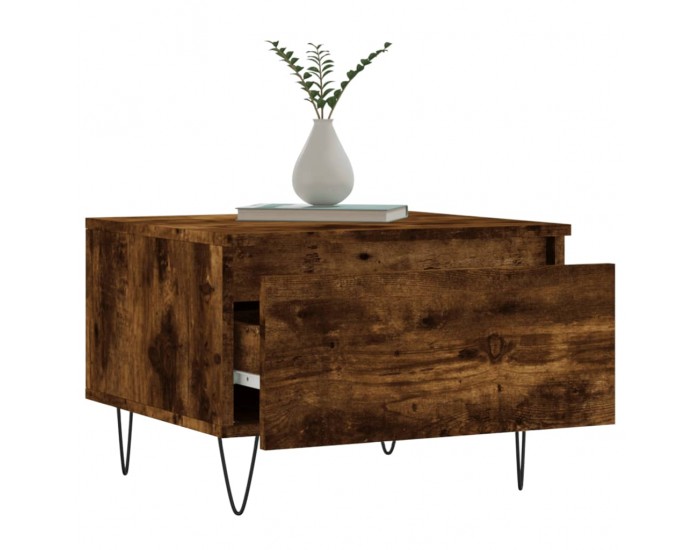 Sonata H Холни маси, 2 бр, опушен дъб, 50x46x35 см, инженерно дърво