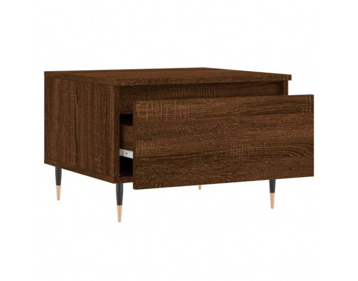 Sonata H Холни маси, 2 бр, Кафяв дъб, 50x46x35 см, инженерно дърво