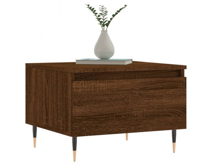 Sonata H Холни маси, 2 бр, Кафяв дъб, 50x46x35 см, инженерно дърво