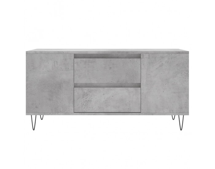 Sonata H Кафе маса, бетонно сиви, 102x44,5x50 см, инженерно дърво