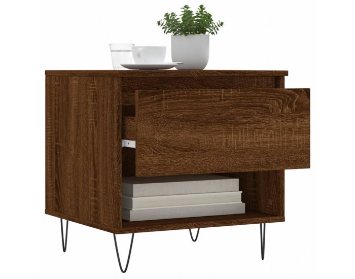 Sonata H Маса за кафе, кафяв дъб, 50x46x50 см, инженерно дърво