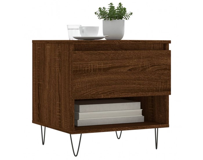 Sonata H Маса за кафе, кафяв дъб, 50x46x50 см, инженерно дърво