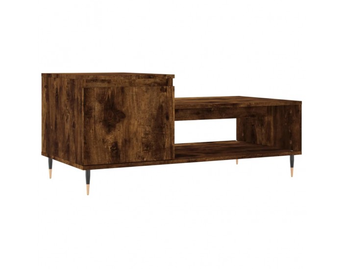 Sonata H Кафе маса, опушен дъб, 100x50x45 см, инженерно дърво