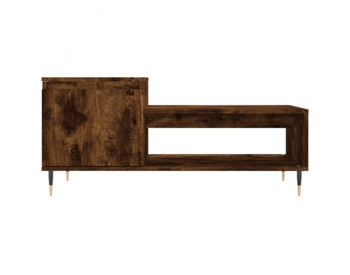 Sonata H Кафе маса, опушен дъб, 100x50x45 см, инженерно дърво