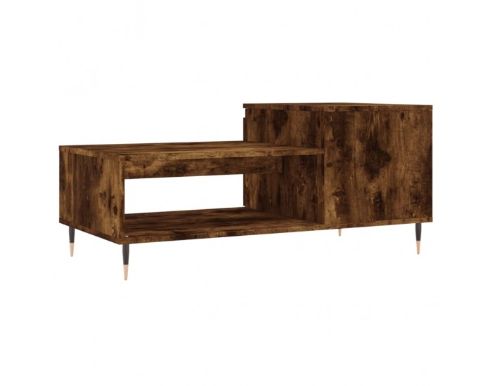 Sonata H Кафе маса, опушен дъб, 100x50x45 см, инженерно дърво