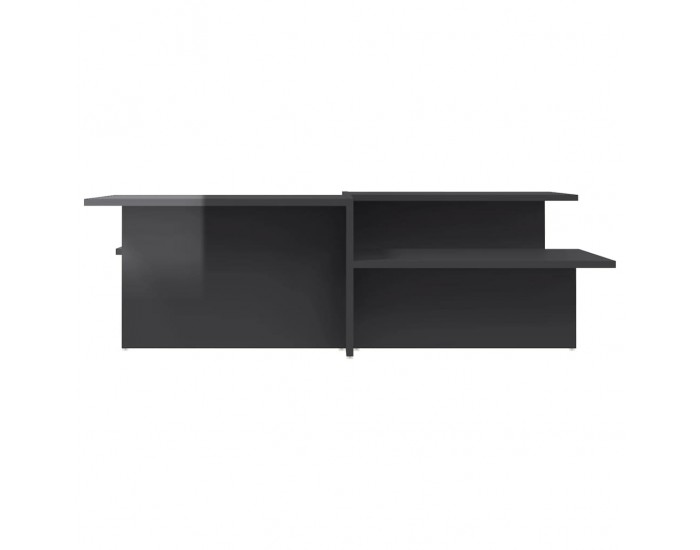 Sonata H Маси за кафе, 2 бр, сив гланц, инженерно дърво