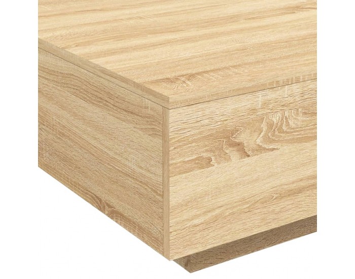 Sonata H Маса за кафе, дъб сонома, 80x80x31 см, инженерно дърво