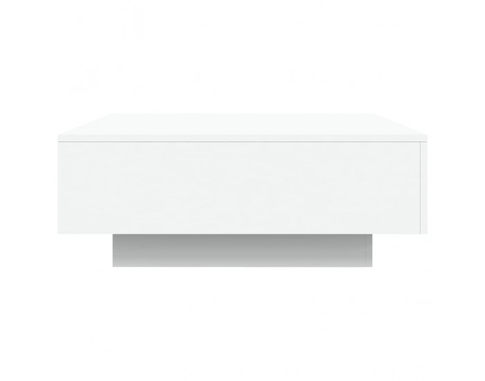 Sonata H Маса за кафе, бяла, 80x80x31 см, инженерно дърво