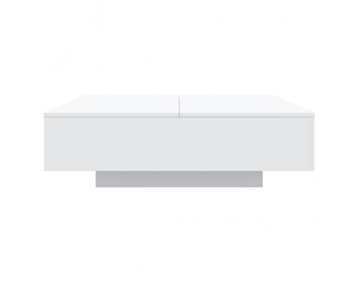 Sonata H Маса за кафе, бяла, 100x100x31 см, инженерно дърво