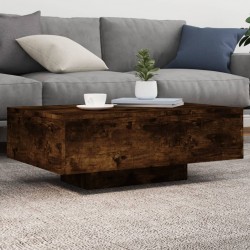 Sonata H Маса за кафе с LED осветление, опушен дъб, 85x55x31 см - Холни маси