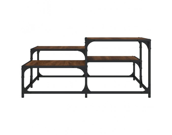 Sonata H Кафе маса, кафяв дъб, 87,5x87,5x40 см, инженерно дърво