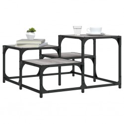 Sonata H Кафе маса, сив сонома, 68x68x40 см, инженерно дърво - Холни маси