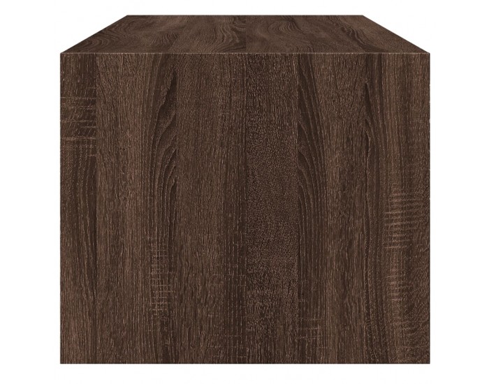 Sonata H Маса за кафе със стъклени врати, кафяв дъб, 102x50x42 см