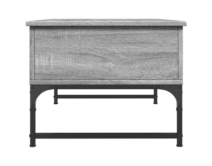 Sonata H Кафе маса, сив сонома, 70x50x40 см, инженерно дърво и метал