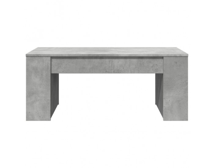 Sonata H Маса за кафе, бетонно сива, 102x55x42 см, инженерно дърво