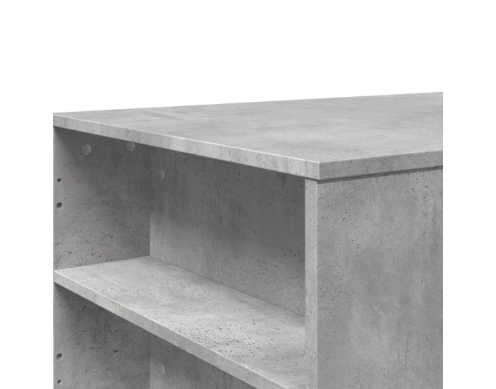 Sonata H Маса за кафе, бетонно сива, 102x55x42 см, инженерно дърво