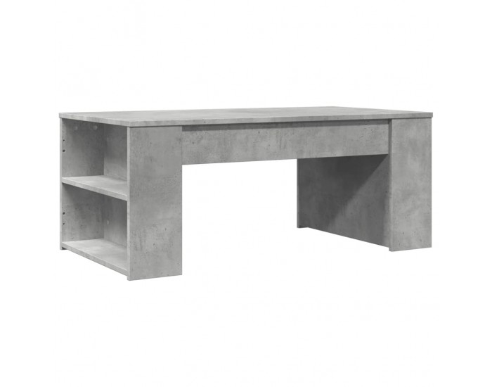 Sonata H Маса за кафе, бетонно сива, 102x55x42 см, инженерно дърво