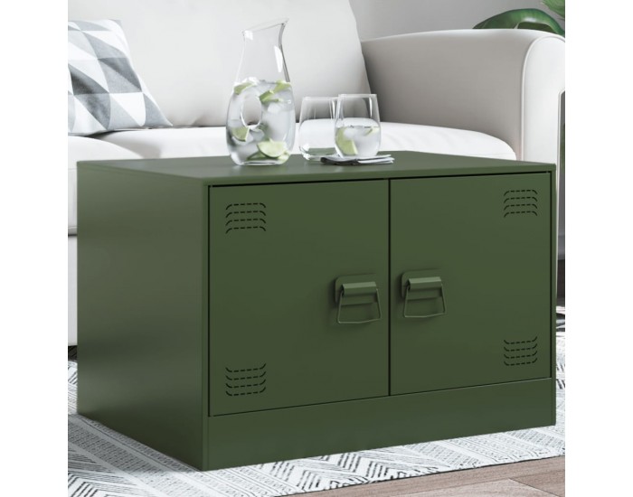 Sonata H Маса за кафе, маслиненозелено, 67x50x44 см, стомана