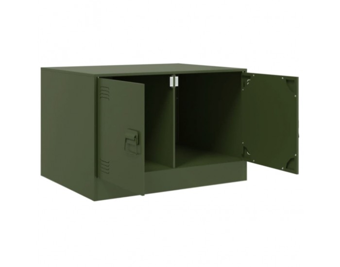 Sonata H Маса за кафе, маслиненозелено, 67x50x44 см, стомана