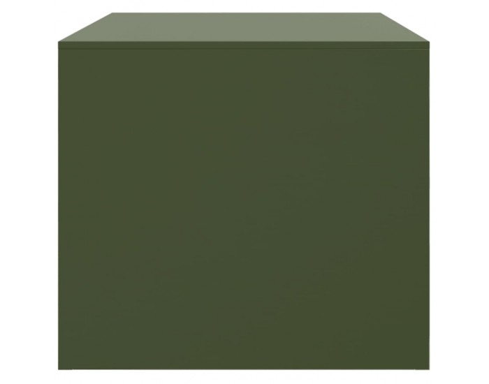 Sonata H Маса за кафе, маслиненозелено, 67x50x44 см, стомана