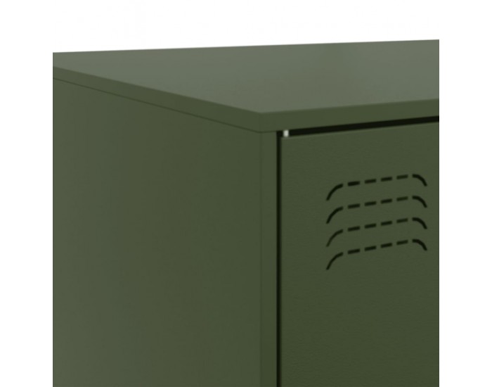 Sonata H Маса за кафе, маслиненозелено, 67x50x44 см, стомана