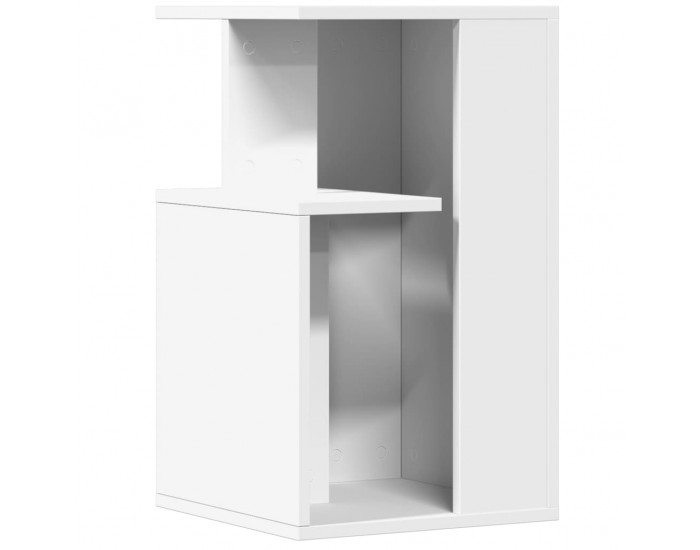 Sonata H Странична маса, бяла, 35x35x60 см, инженерно дърво