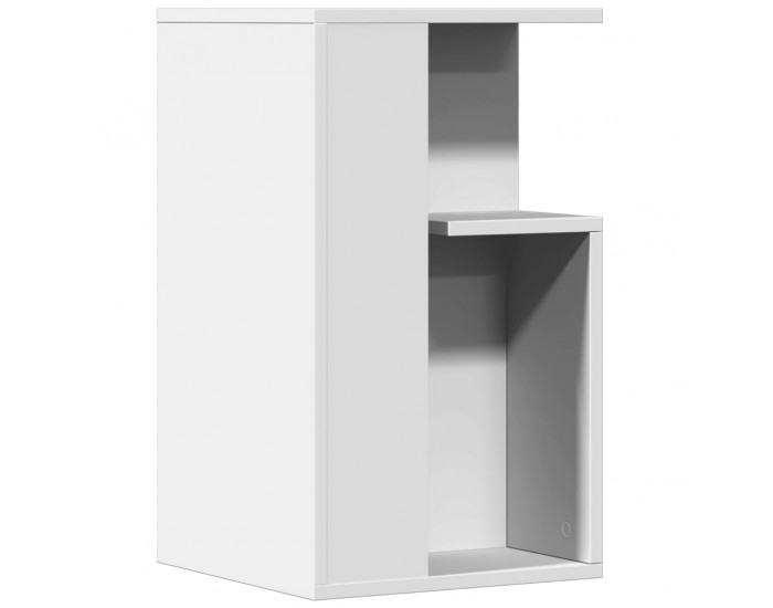 Sonata H Странична маса, бяла, 35x35x60 см, инженерно дърво