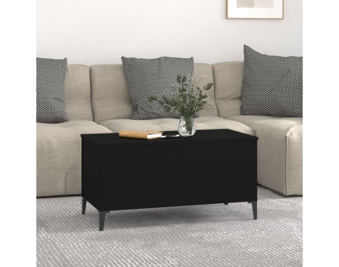 Sonata H Маса за кафе, черна, 90x44,5x45 см, инженерно дърво