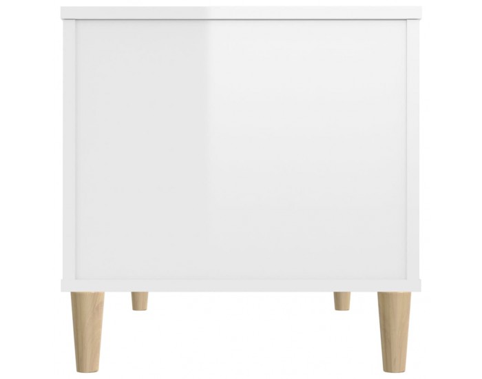 Sonata H Кафе маса, бял гланц, 90x44,5x45 см, инженерно дърво