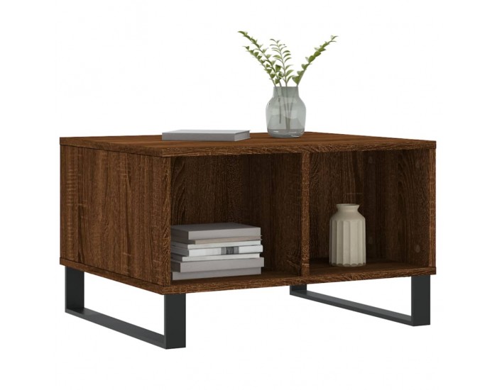 Sonata H Кафе маса, кафяв дъб, 60x50x36,5 см, инженерно дърво