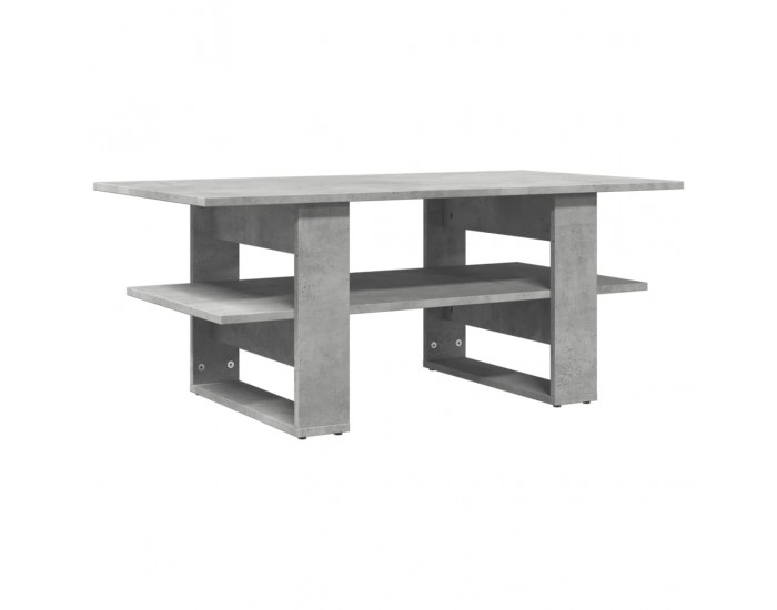 Sonata H Маса за кафе, бетонно сива, 102x55x42 см, инженерно дърво