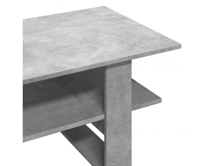 Sonata H Маса за кафе, бетонно сива, 102x55x42 см, инженерно дърво