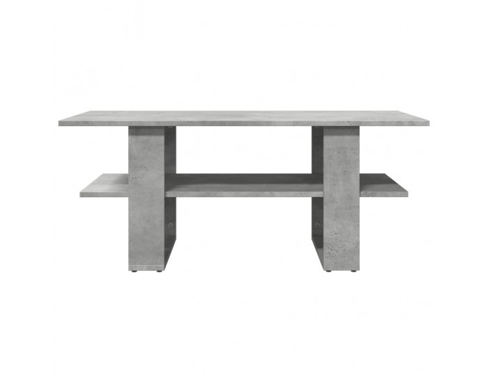 Sonata H Маса за кафе, бетонно сива, 102x55x42 см, инженерно дърво