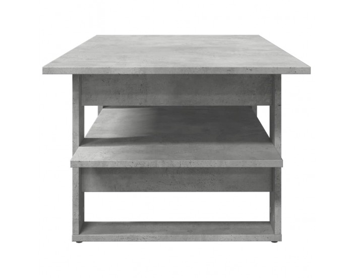 Sonata H Маса за кафе, бетонно сива, 102x55x42 см, инженерно дърво
