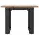 Sonata H Кафе маса O-образна рамка 50x50x35 см бор масив и чугун