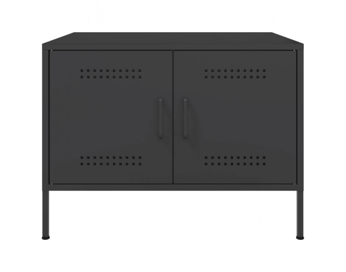 Sonata H Маса за кафе, черна, 68x50x50,5 см, стомана