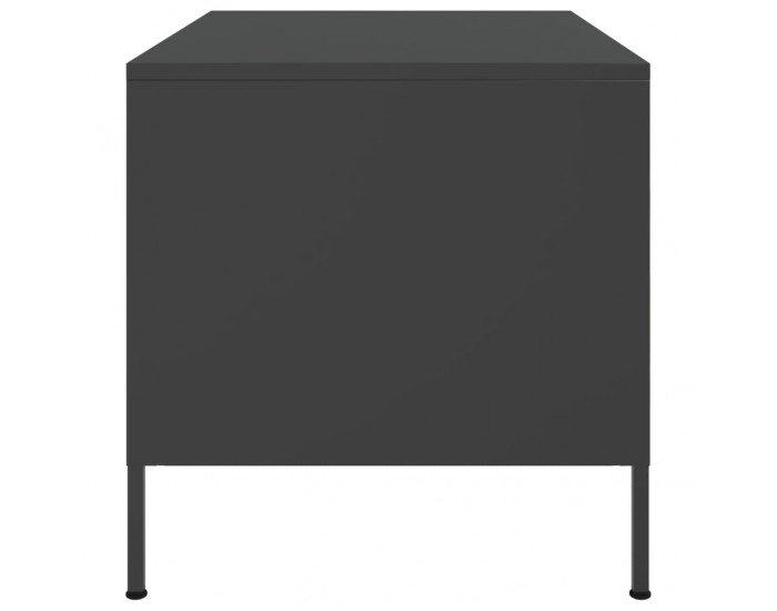 Sonata H Маса за кафе, черна, 68x50x50,5 см, стомана