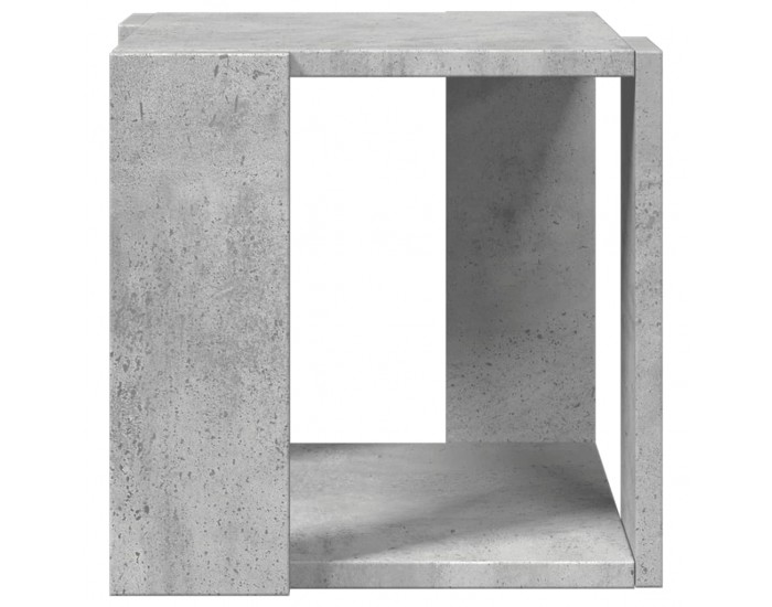 Sonata H Кафе маса, бетонно сива, 32x32x30 см, инженерно дърво