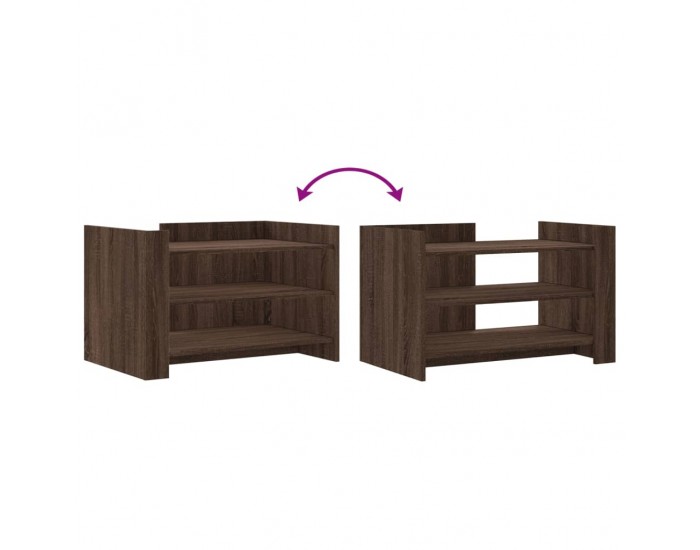 Sonata H Кафе маса, кафяв дъб, 80x50x50 см, инженерно дърво