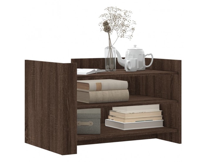 Sonata H Кафе маса, кафяв дъб, 80x50x50 см, инженерно дърво