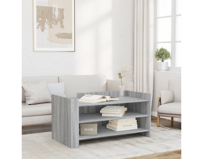 Sonata H Кафе маса, сив сонома, 100x50x50 см, инженерно дърво