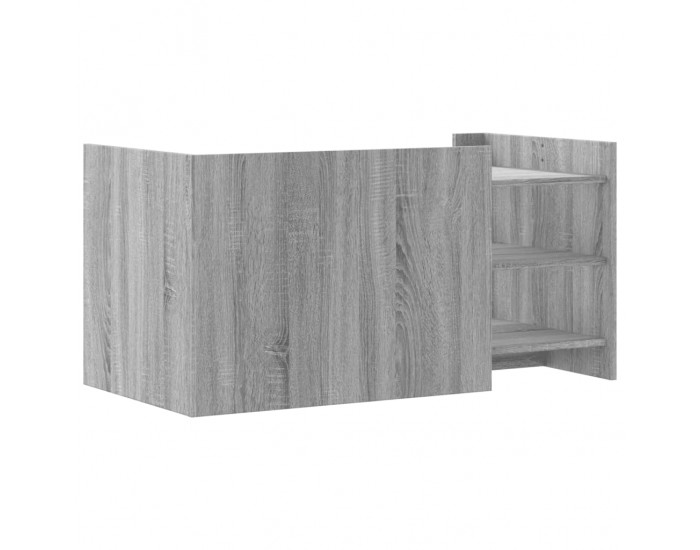 Sonata H Кафе маса, сив сонома, 100x50x50 см, инженерно дърво