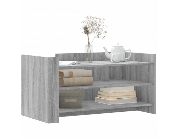 Sonata H Кафе маса, сив сонома, 100x50x50 см, инженерно дърво