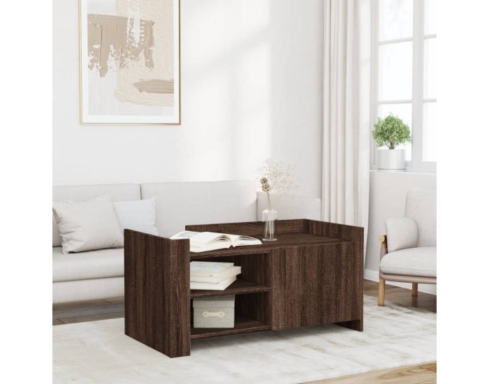 Sonata H Кафе маса, кафяв дъб, 100x50x50 см, инженерно дърво