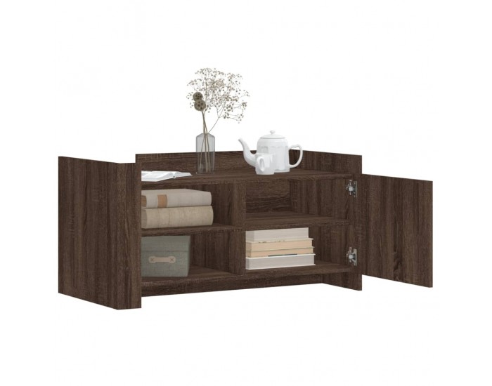 Sonata H Кафе маса, кафяв дъб, 100x50x50 см, инженерно дърво