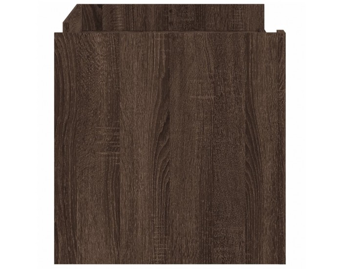 Sonata H Кафе маса, кафяв дъб, 100x50x50 см, инженерно дърво