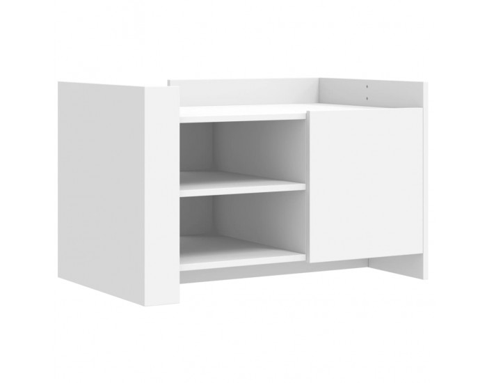 Sonata H Маса за кафе, бяла, 80x50x50 см, инженерно дърво