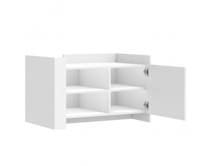 Sonata H Маса за кафе, бяла, 80x50x50 см, инженерно дърво